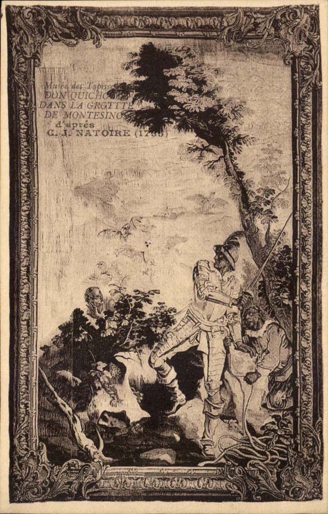 Kunste - Museum des Tapisserie-Geschenks Quichote in der Hohle entsprechend C J Natoire - CPA