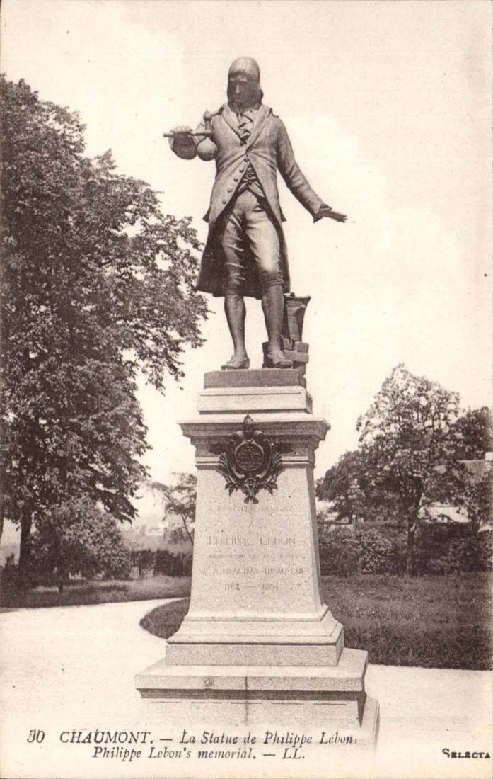 Chaumont - Statue of Philippe Lebon - CPA