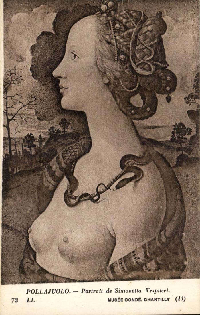Chantilly - Museum Cop - Pollajuolo Portrait of Simonetta vespucci Chantily - - CPA