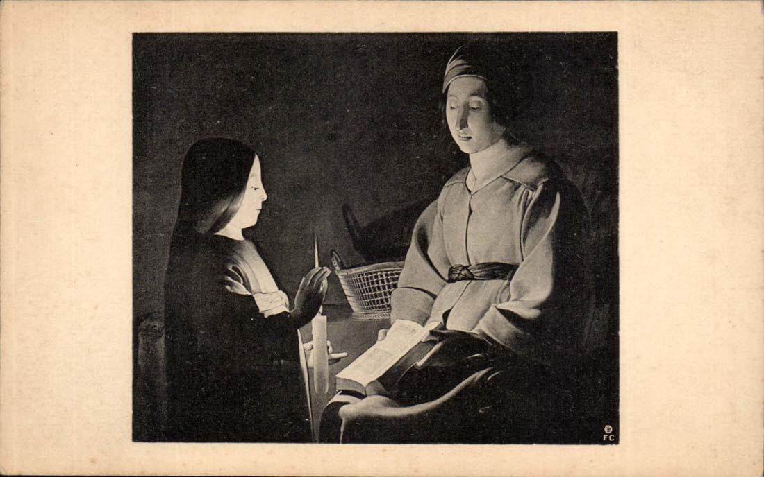 Georges de la Tour The Frick Collection New York The Education of the virgin- CPA 