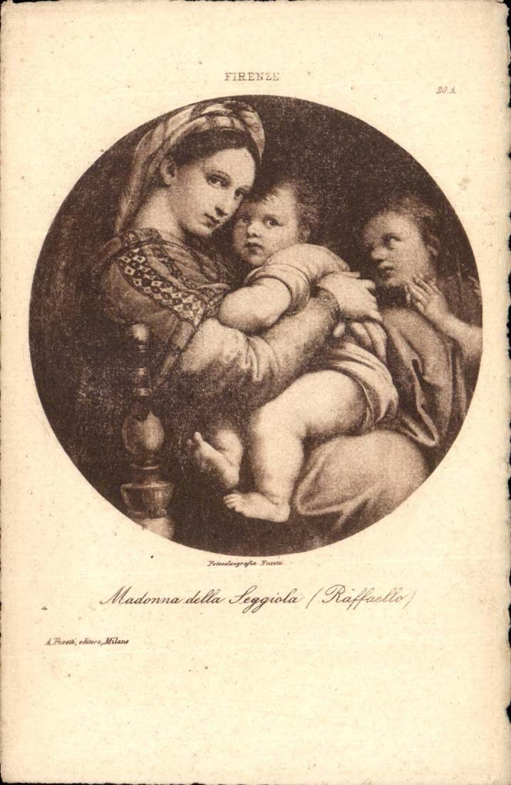 Firenze Madonna della Leggiola Raffaello Rafael - CPA 