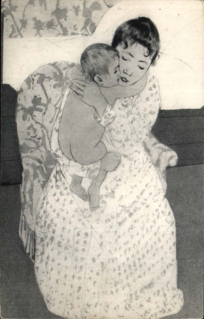 Mary Cassatt - Tendresse Concours 1953 Carte Reponse - CPA 