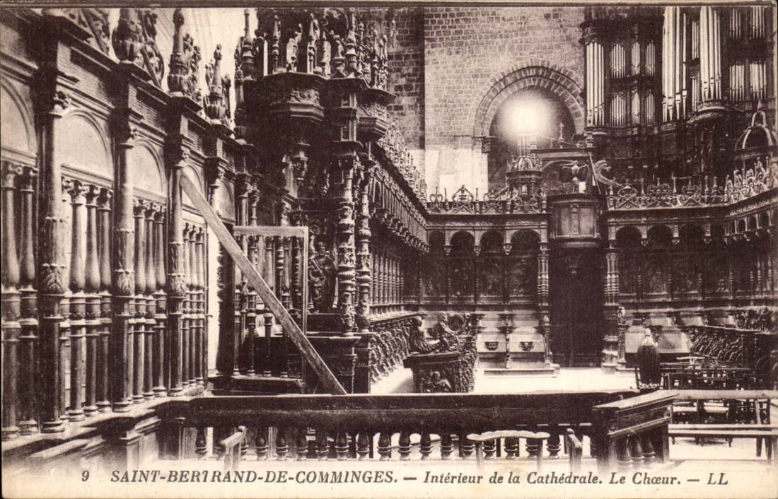 Saint Bertand de Comminges Interior of the Cathedral chorus - CPA