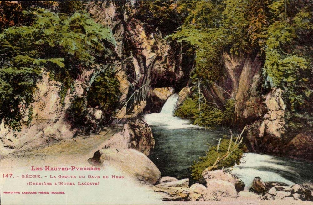Die hohen Pyrenees - das Gedre - die Hohle von gaben Hotel Lacoste CPA deheas Behind