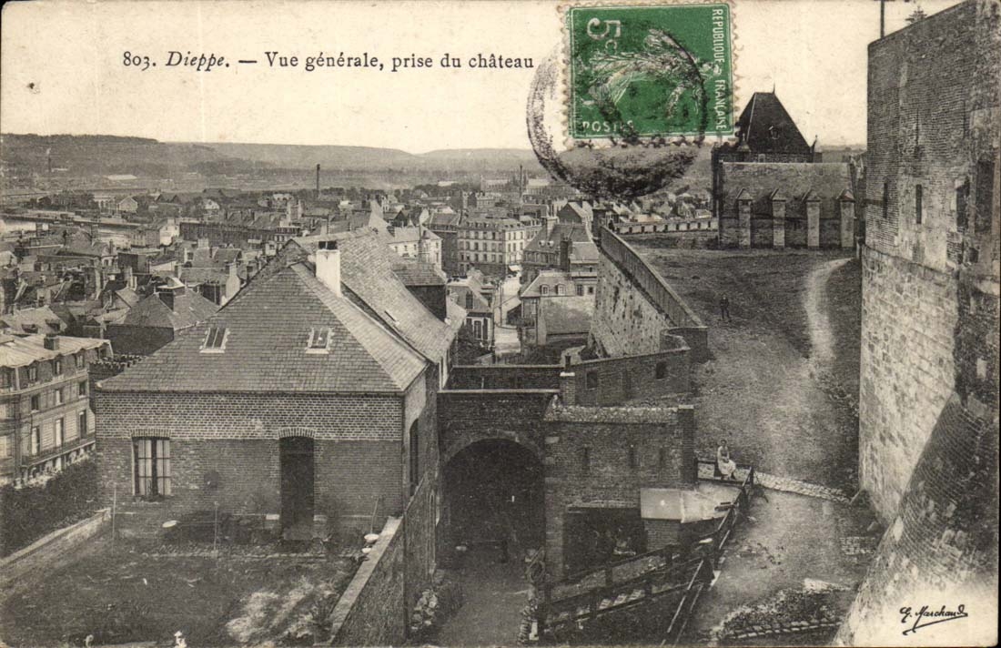 Dieppe - Ansicht genommenes Schloss - CPA