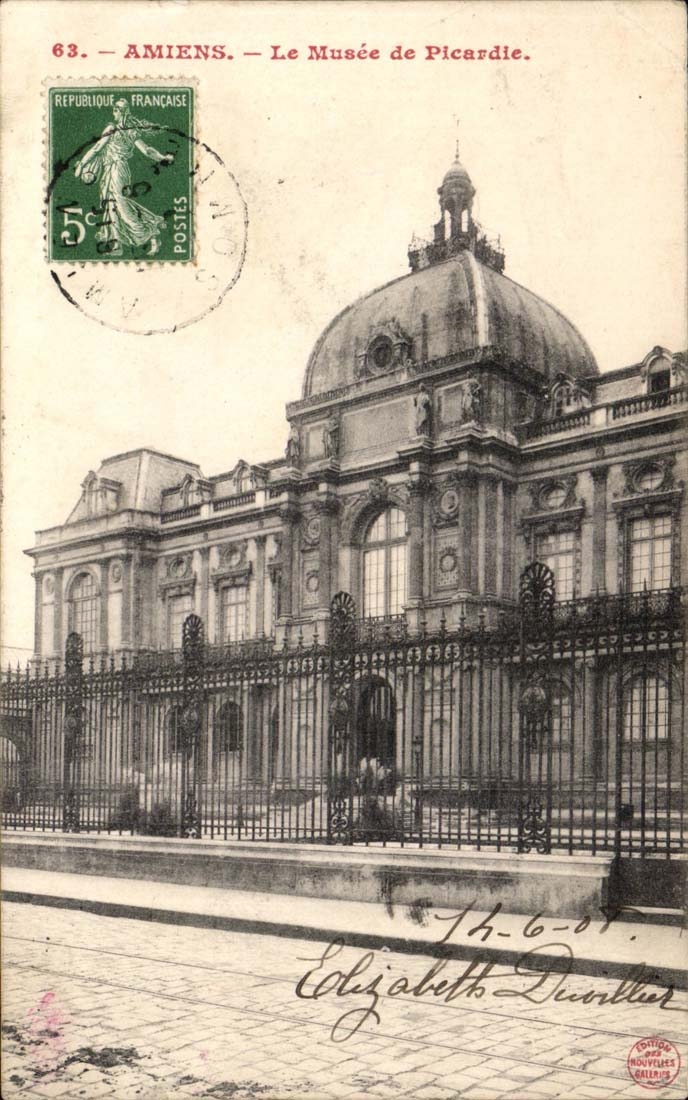 Amiens - the museum of Picardy CPA
