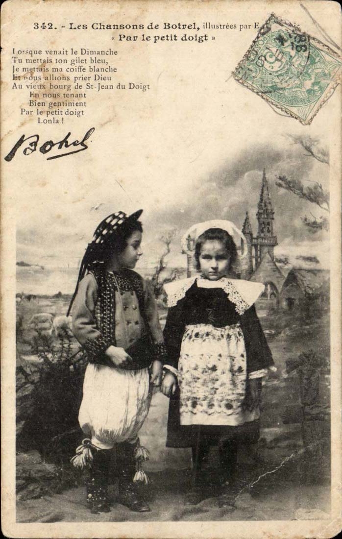 Fantasy Children - Songs of Botrel By the Small Finger - CPA