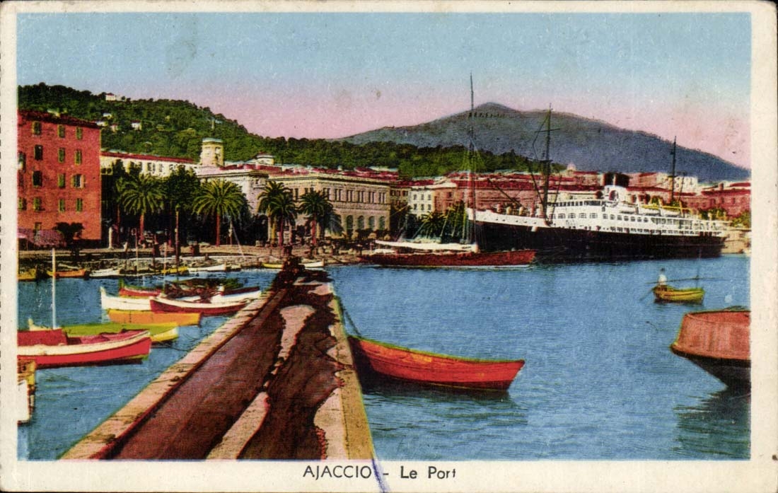 Corsica - Corsica - the Port - boat - Ajaccio - CPA