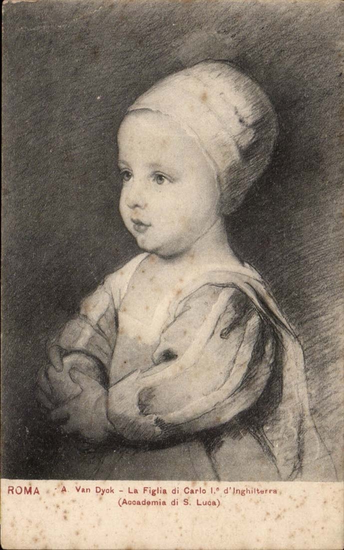 Italien - Italien - Rom - Rom - Kunste - Tabelle - Kind - VanDyck Figlia di Caro I D Inghilterra - CPA