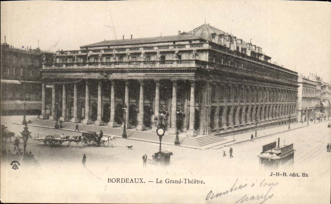 Bordeaux - the Large Theater - CPA