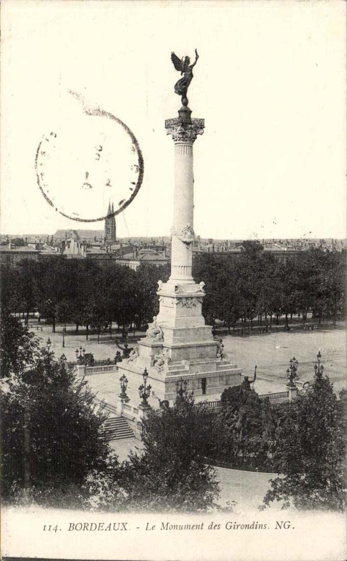Bordeaux - the Monument of the Of Gironde ones - CPA