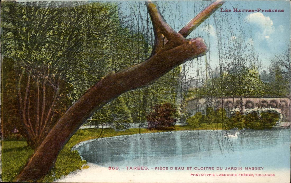 tarbes - water Part and Coitre of the Massey Garden - CPA