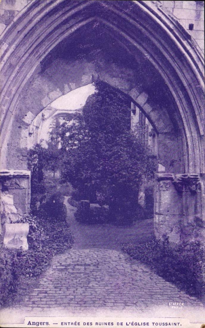 Angers - Entrance of the ruins of the All Saints' day Church - CPA