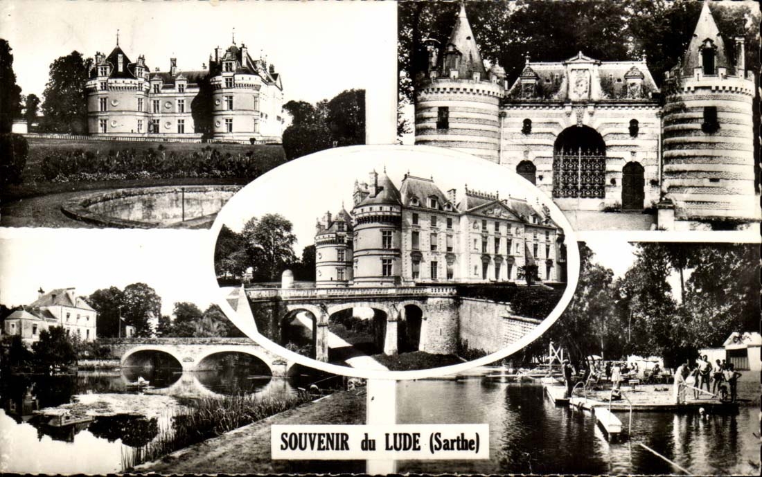 the Sarthe - Souvenir of Lude CPA