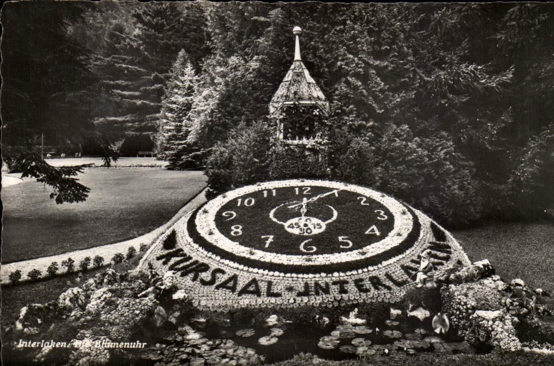 Austriche - osterreich - Kursaal Interlaken Taktgeber - Blumen CPA
