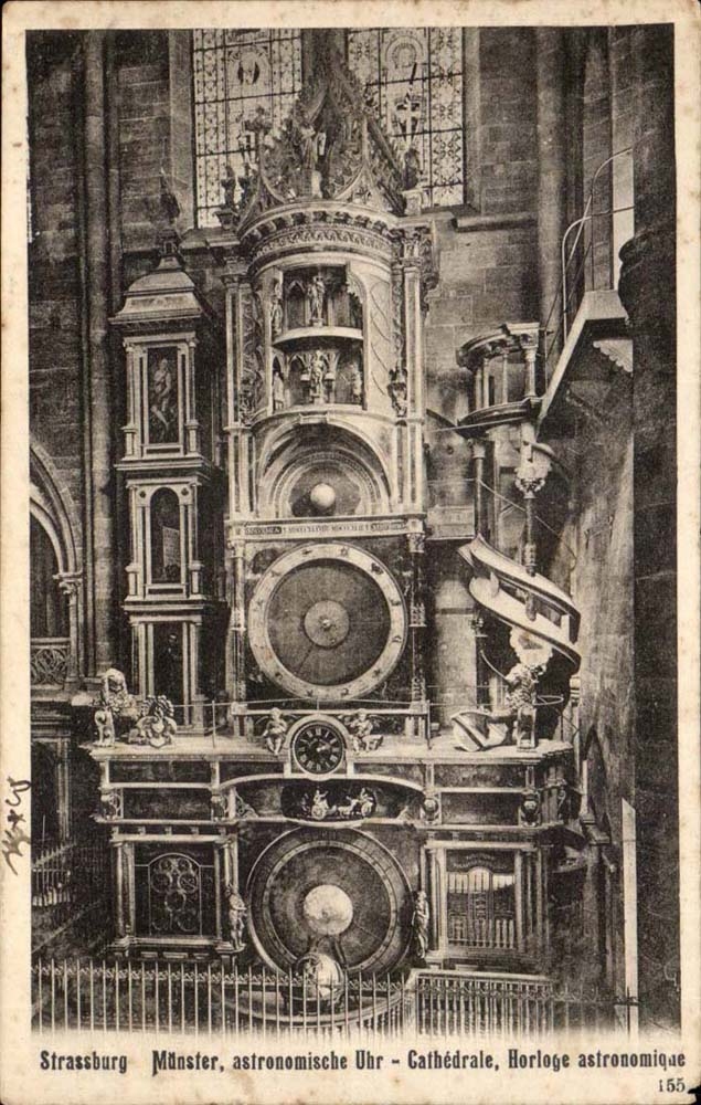 Strasbourg - Strassburg - Muenster astronomische Uhr cathedral Holologe CPA