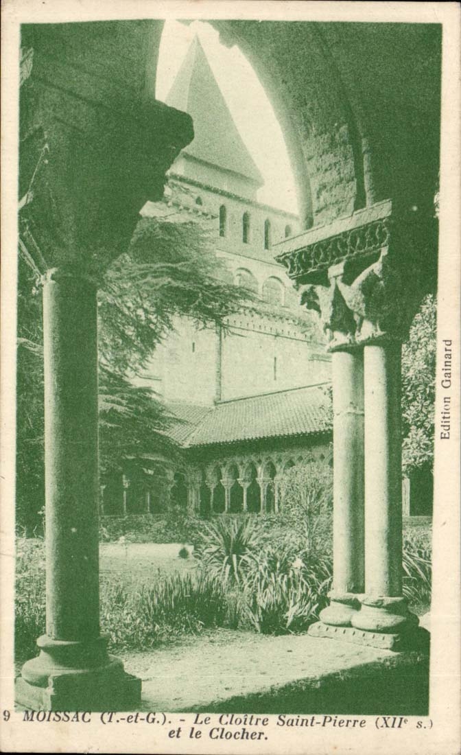 Moissac - the Cloister Saint Pierre and Bell-tower CPA