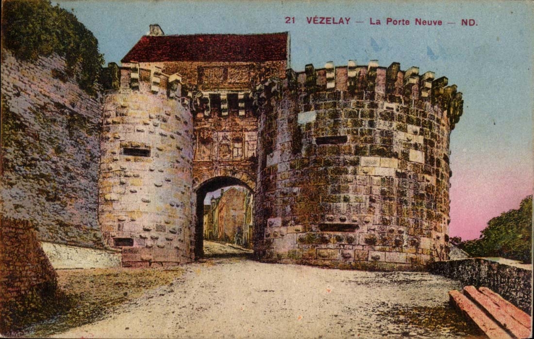 Yonne - Vezelay - the New Gate - CPA