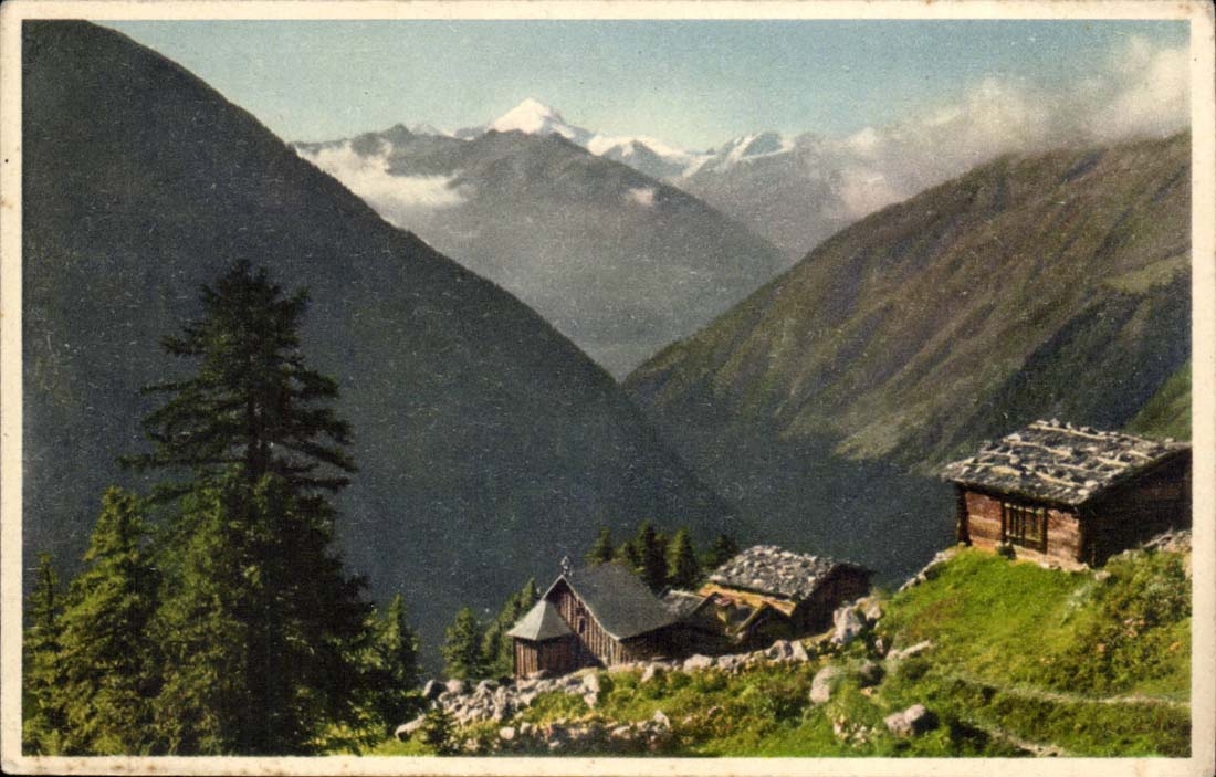 Switzerland - Were worth - Weisshorn - Alpkapele Hocken ab Kippel im Loetschental - CPA