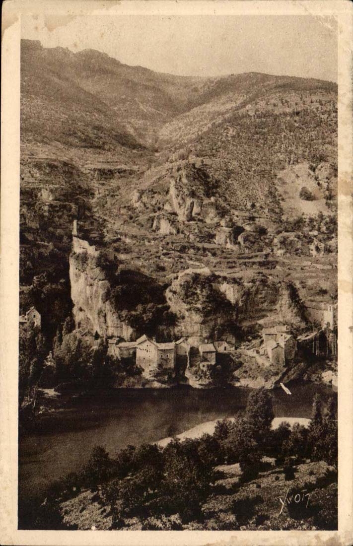 Soft France - Falls of the Tarn Castelbouc the Village and the Old Castle - CPA