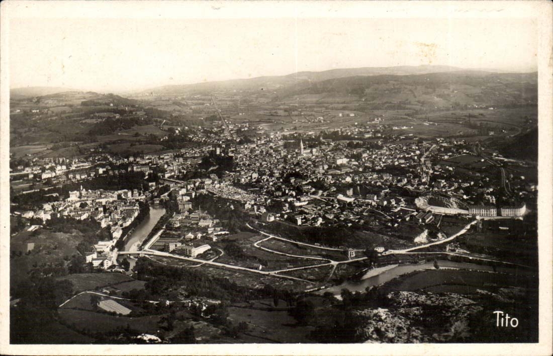 Lourdes - View taken of Beout - CPA