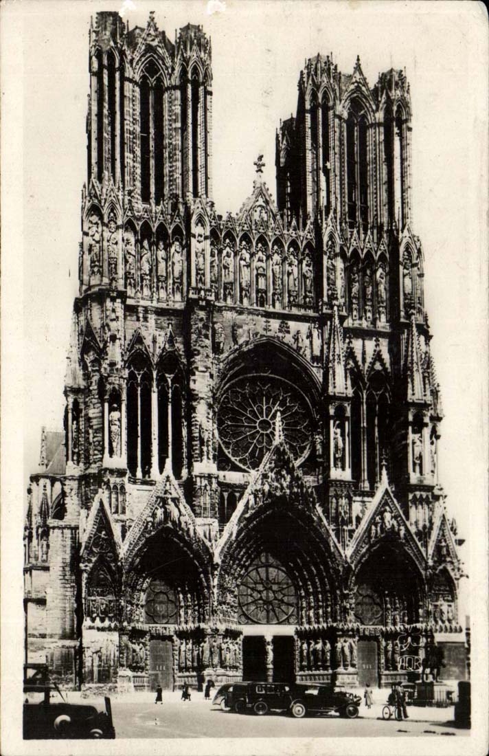 Reims - die Kathedrale - CPA