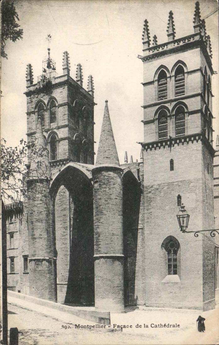Montpellier - Facade de la Cathedrale CPA 