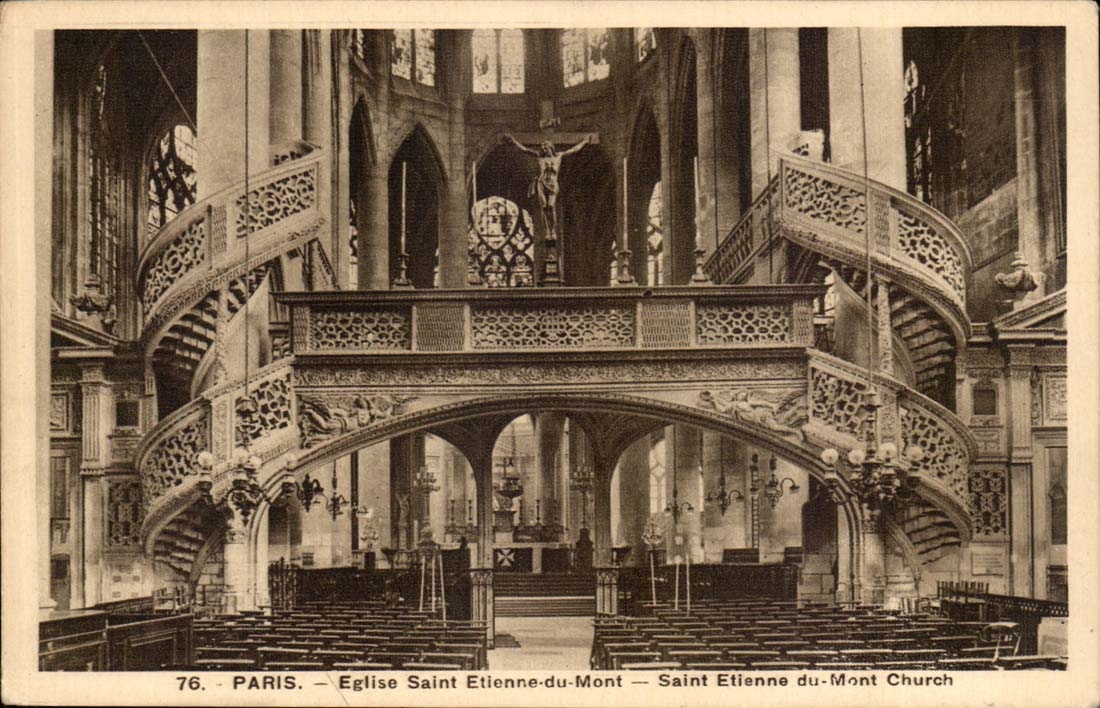 CPA Paris Church Saint Etienne of the Mount