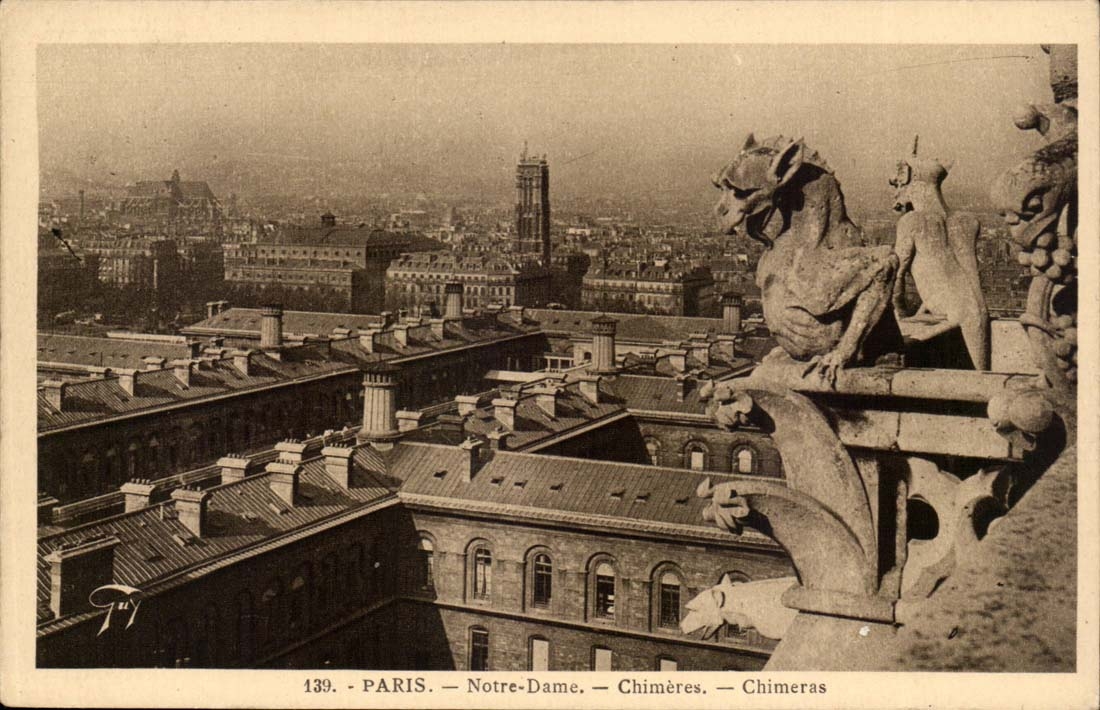 CPA Paris Notre Dame Chimeres