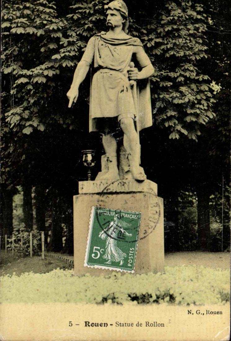 CPA Rouen Statue of Rollon