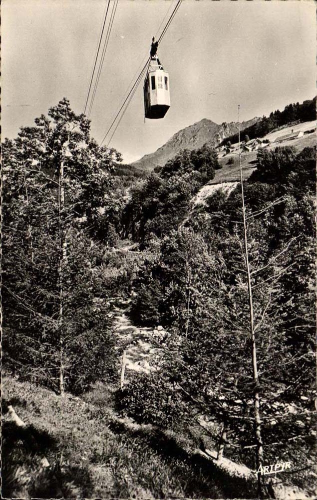 Bareges - 1300 m das Teleferic von Lacquette CPA