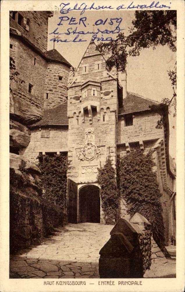 High Koenigsbourg - Main entrance - CPA