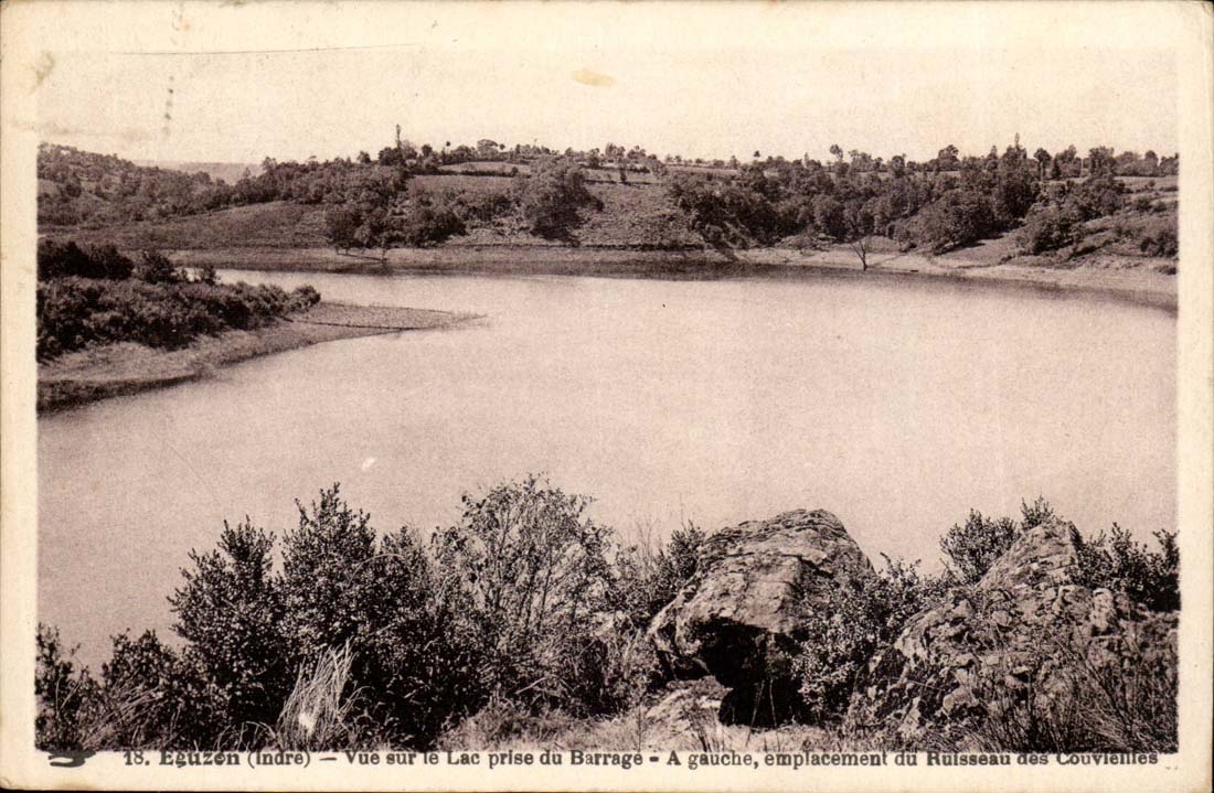Indre - Eguzon - Anblick auf dem See genommen vom Stoppen - CPA
