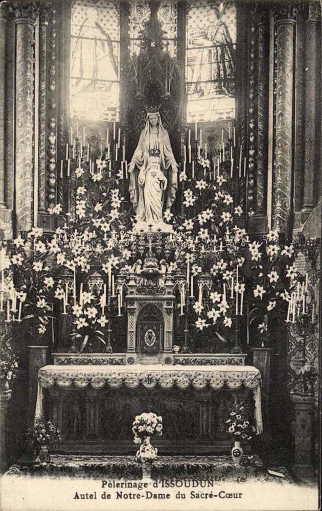 Pilgerfahrt von Issoudun Aute von Notre Dame hat Sacre Herz - CPA
