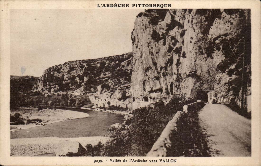 Ardeche - Valley of Ardeche towards Small valley CPA