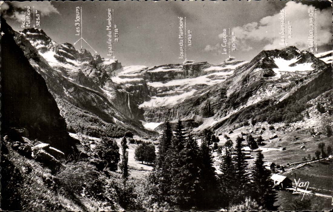 Gavarnie - Summits dominating Circus CPA