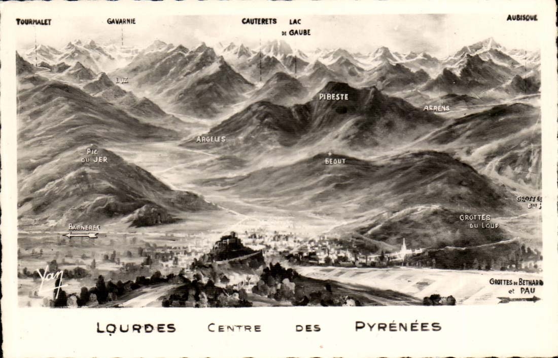 Lourdes - Center of the Pyrenees CPA
