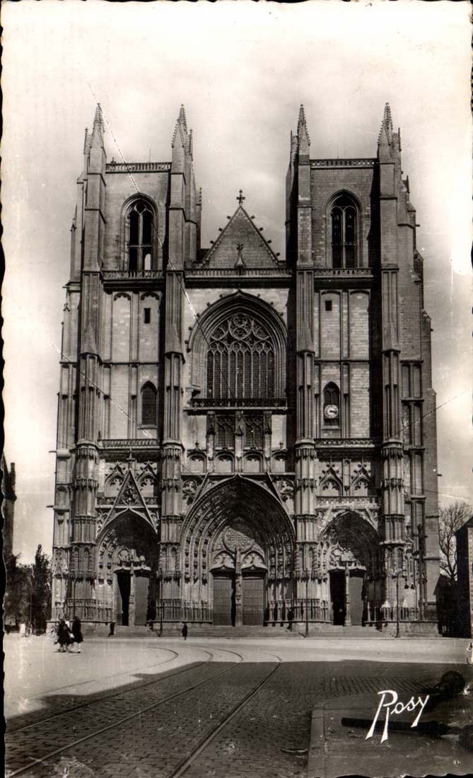 Nantes - Frontage of the Cathedral - CPA