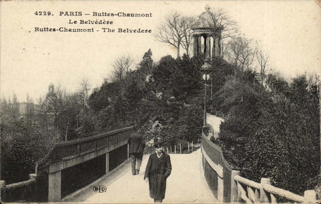 Paris 19 - Chaumont hillocks the View-point - - CPA