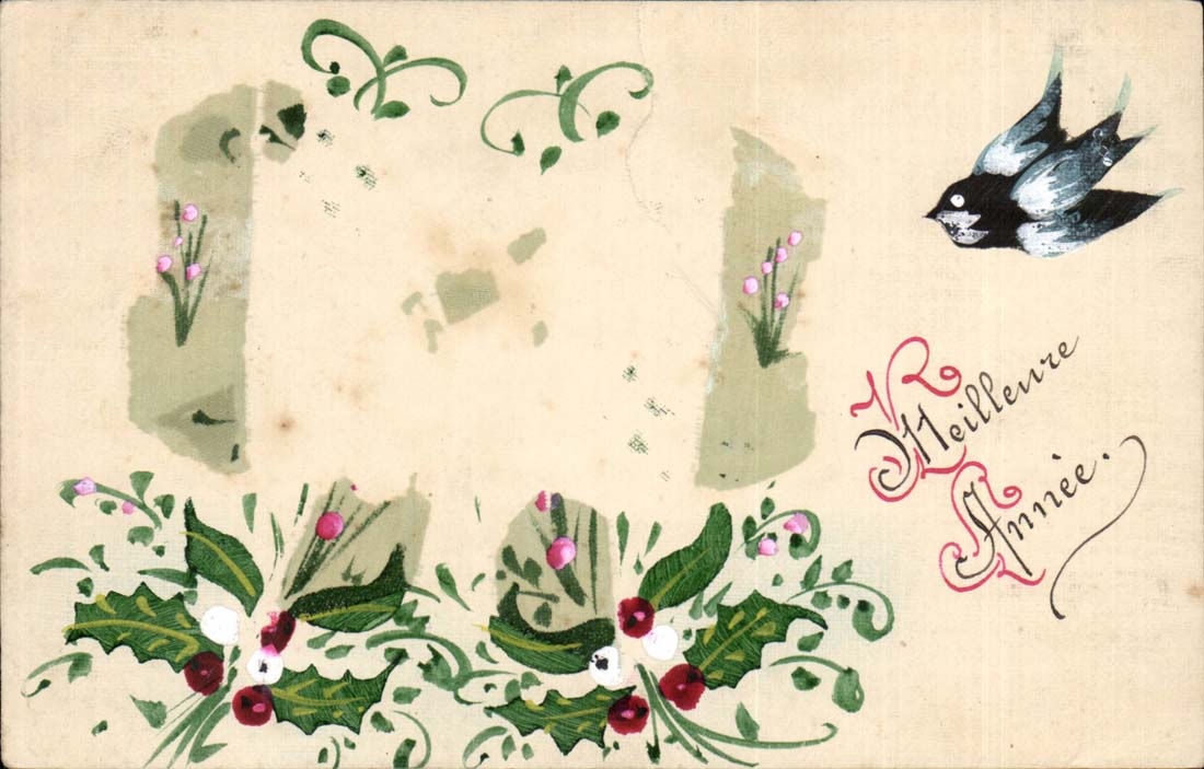 Festivals - Better Year - bird - little sparrow - CPA