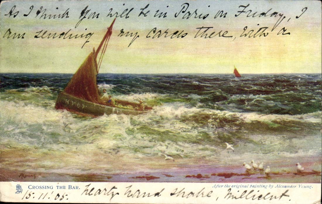 Ireland Ireland Belfast CPA Crossing the bar (boat)