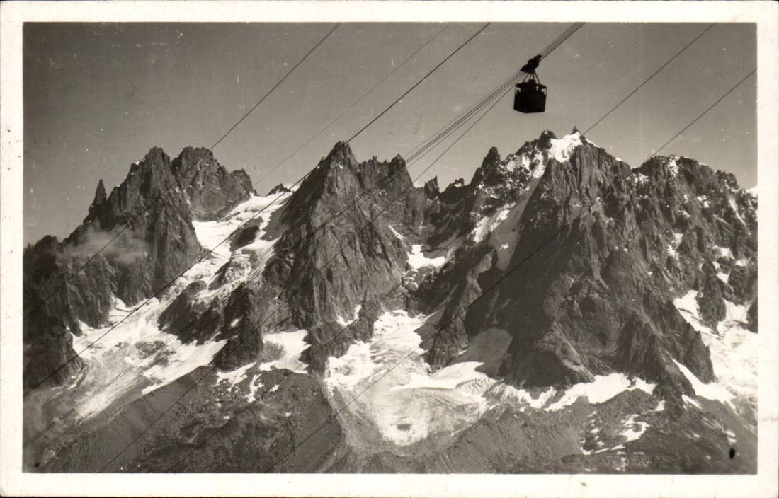 CPA Teleferic of Plan Praz Brevent and needles