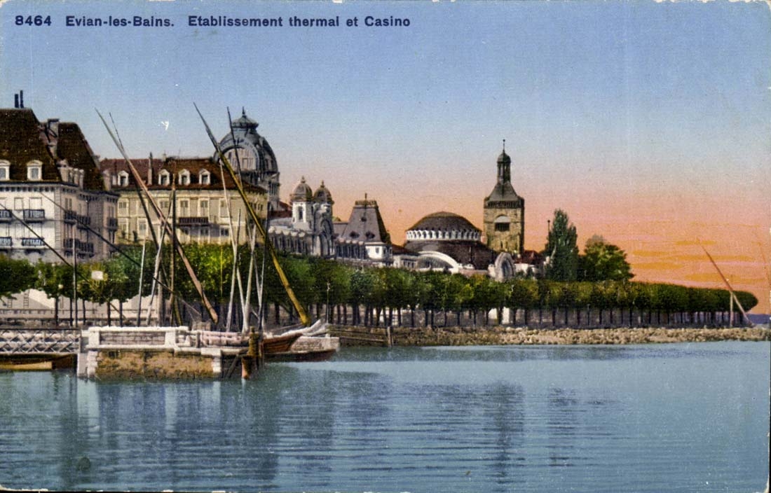 Evian les Bains CPA Hydropathic establishment and the casino