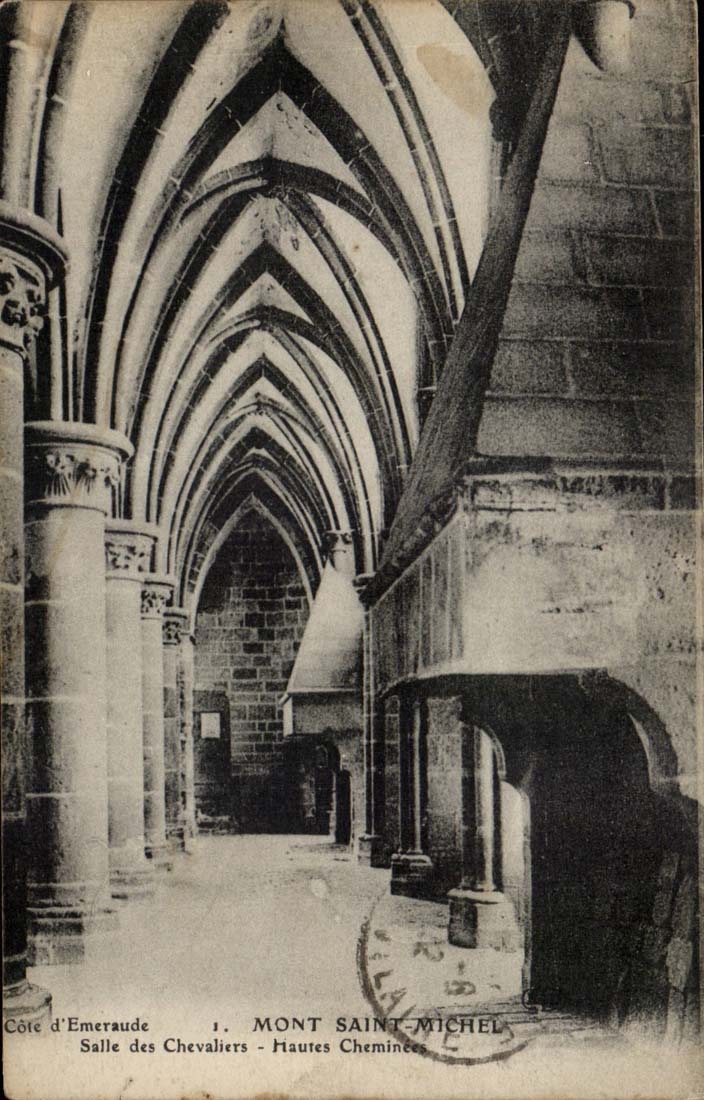 Mont Saint Michel CPA Room of the knights High chimneys