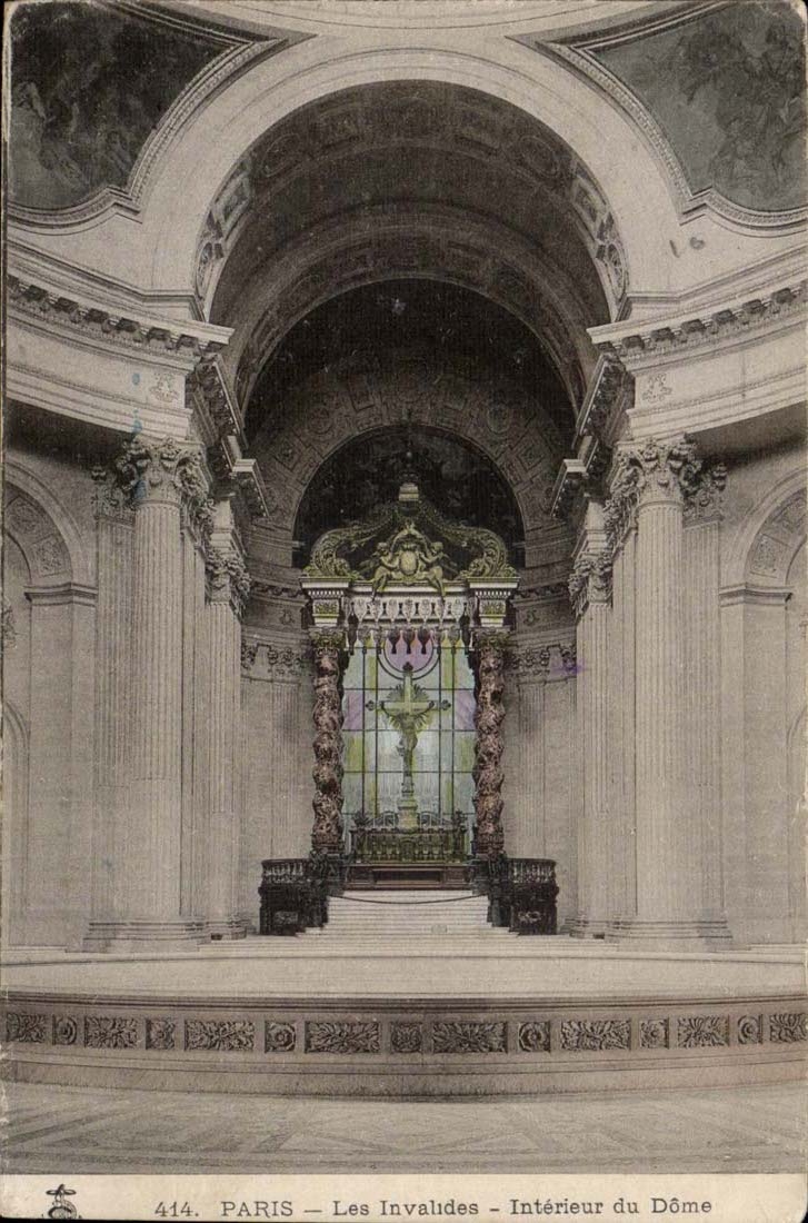 Paris CPA the Invalides Interior one of the Dome
