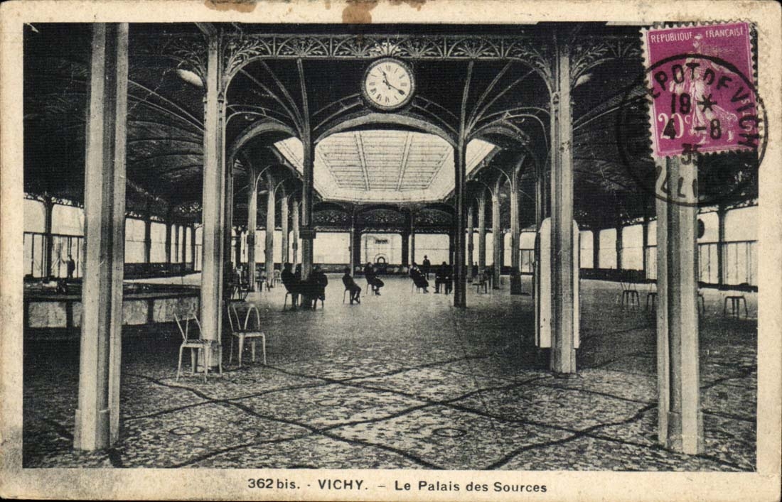 Vichy CPA the palate of the Sources