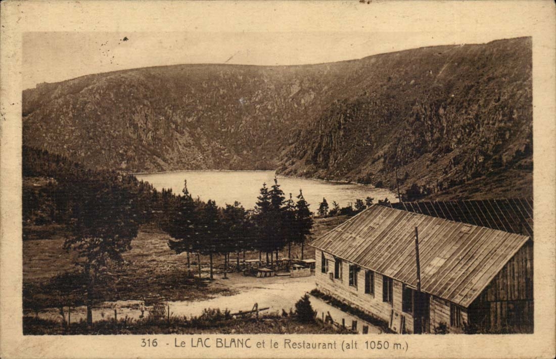 The White lake and the Restaurant (alt 1050m) CPA