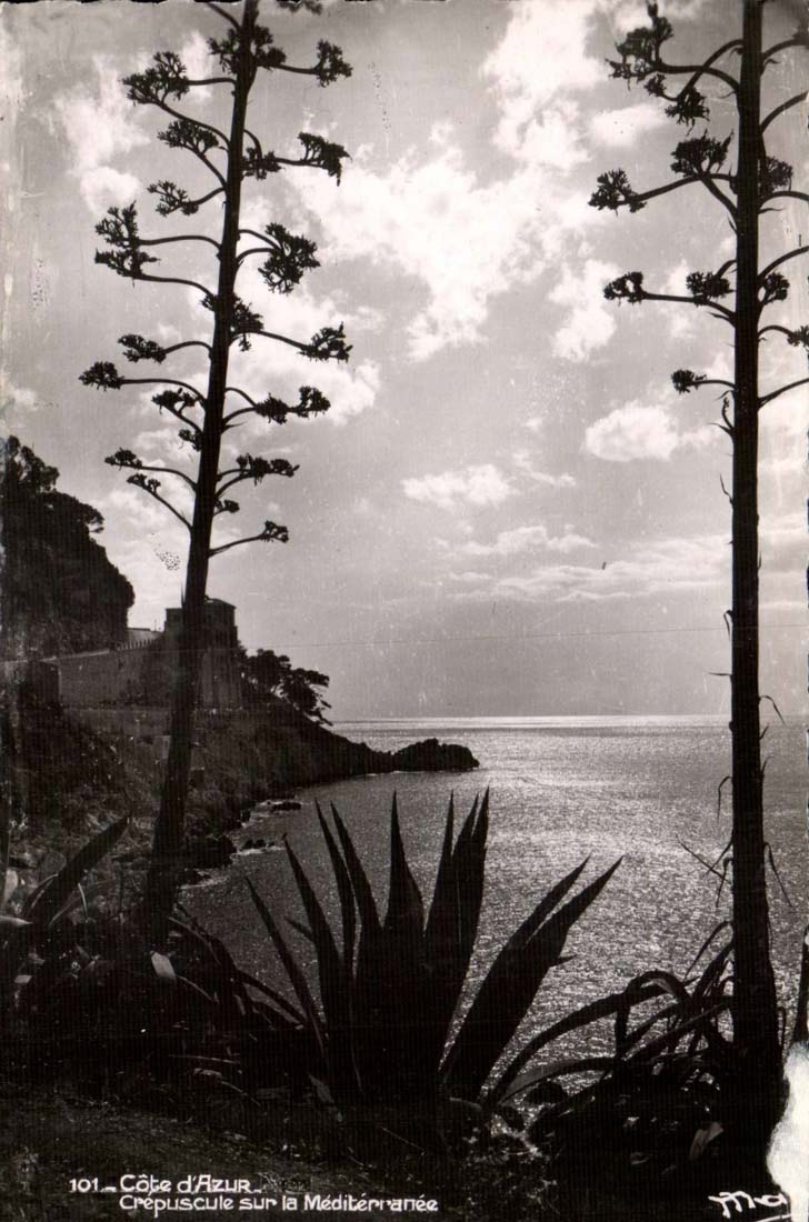 Massazurblau CPA Crepuscule auf dem Mittelmeer