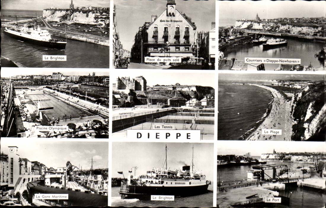 dieppe MODERNE KARTE Brighton-Hafenstation (Boot)