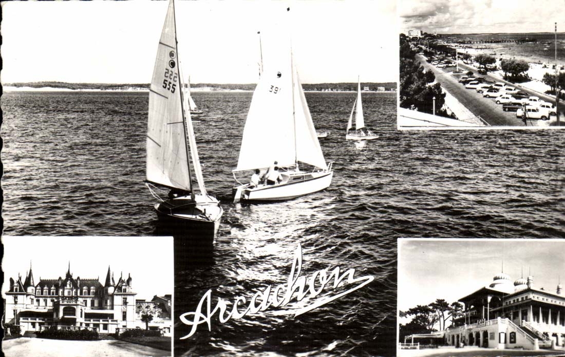 Arcachon CPM la plage casino de la plage casino mauresque